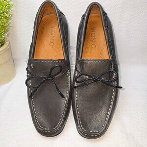 MENS VIONIC MERCER LUCA SHOE SLIP-ON LOAFER MOCASSIN GRAY SIZE 8 NWOT
